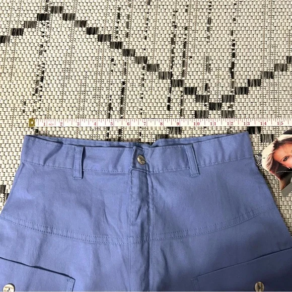 Vintage NWT Cheryl Tiegs Chic A-Line Blue Skirt - Picture 5 of 7